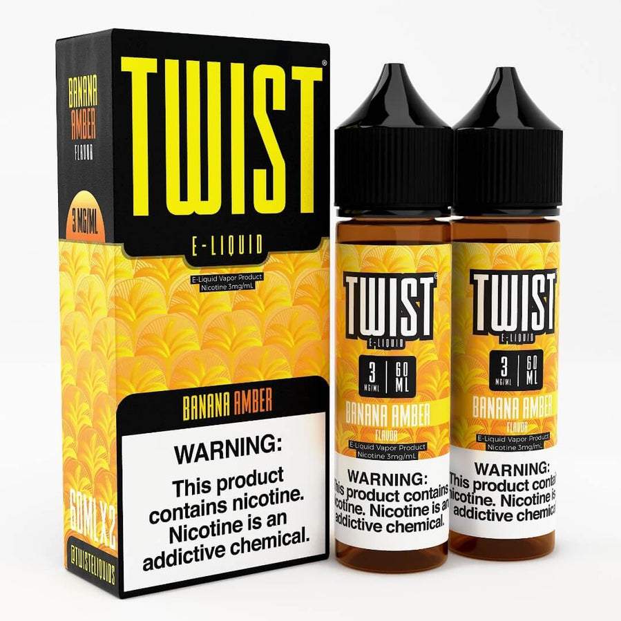 Twist E-Juice 60ML TWIST BANANA AMBER 6MG E-JUICE 60ML 012436991173